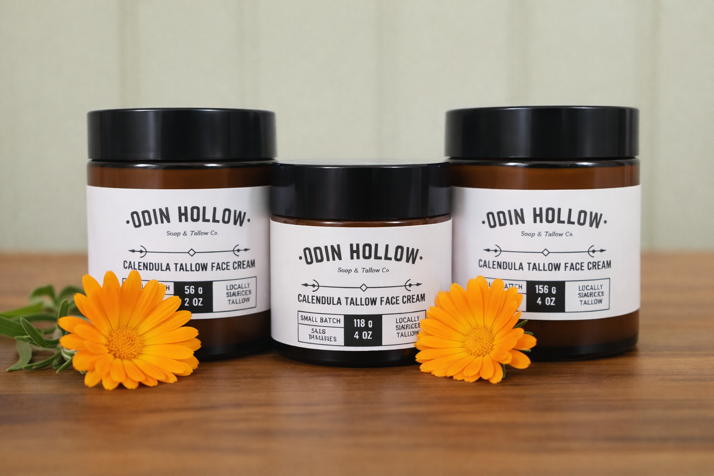 Calendula Grass-Fed Tallow Face Cream | Natural Moisturizer for Dry Skin