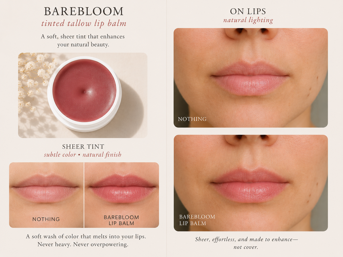 Bare Bloom | Clean Sheer Pink Lip Tint