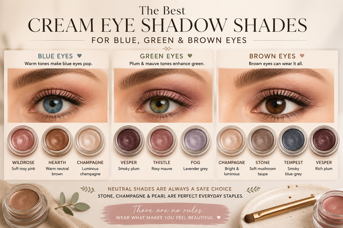 The Best Cream Eye Shadow Shades for Blue, Green, and Brown Eyes