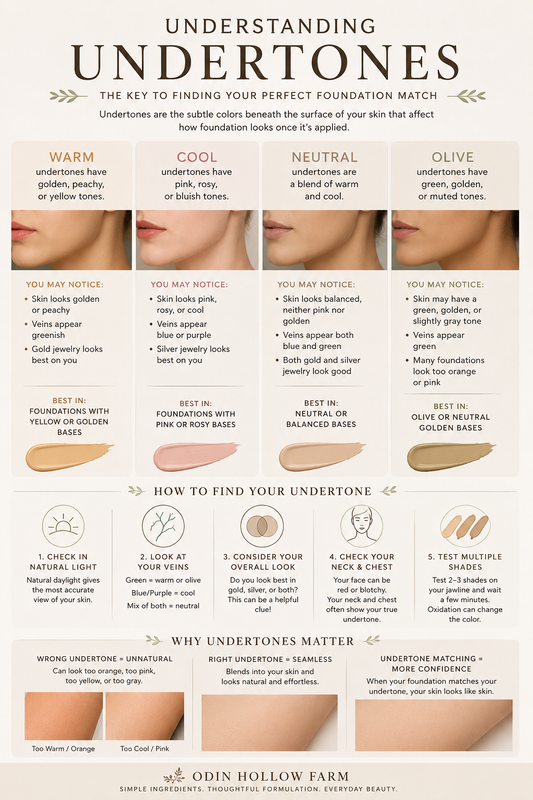 Understanding Makeup Undertones: Why Foundation Matching Can Feel So Difficult