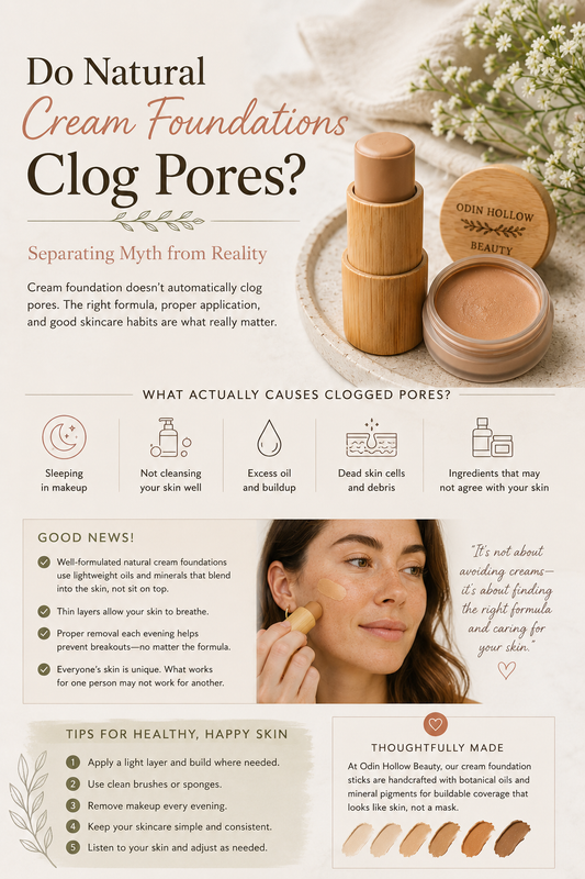 Do Natural Cream Foundations Clog Pores?