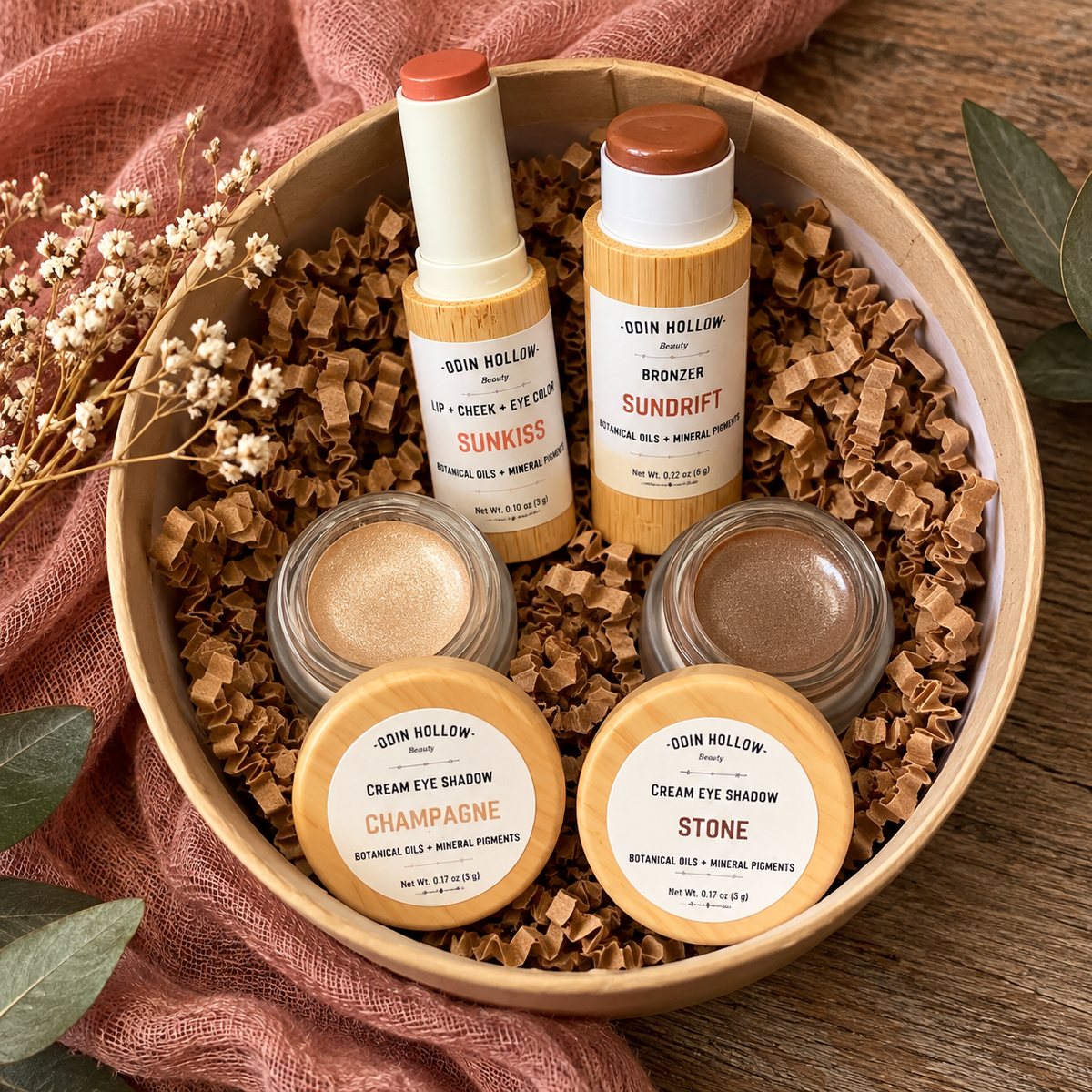 Warm & Sun-Kissed | Natural Cream Makeup Gift Set