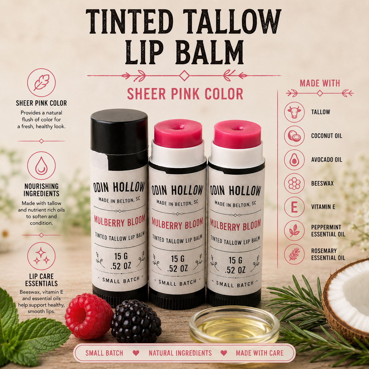 Mulberry Bloom | Clean Berry Lip Tint