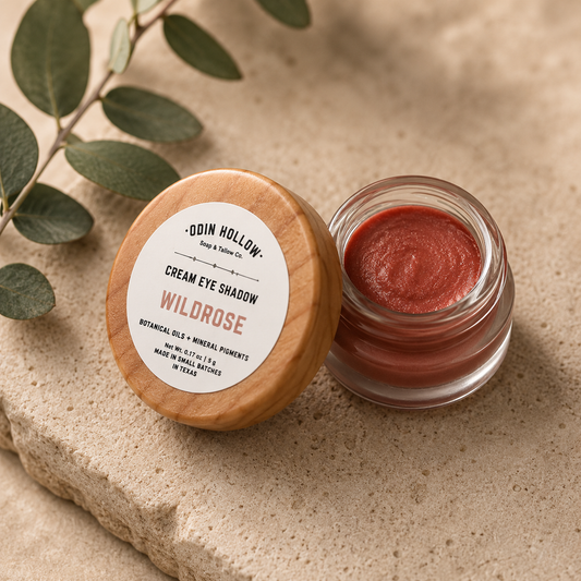     Wildrose cream eye shadow in glass pot