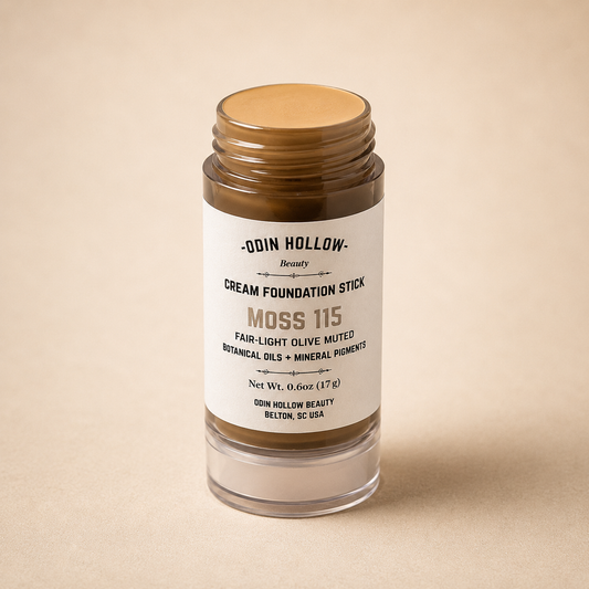 Cream Foundation Stick | Moss 115 (Light Olive) | Botanical + Mineral Makeup