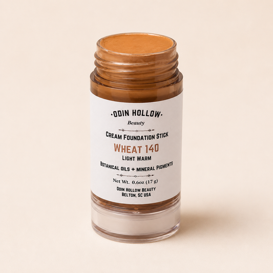 Cream Foundation Stick | Wheat 140 (Medium Warm) | Botanical + Mineral Makeup