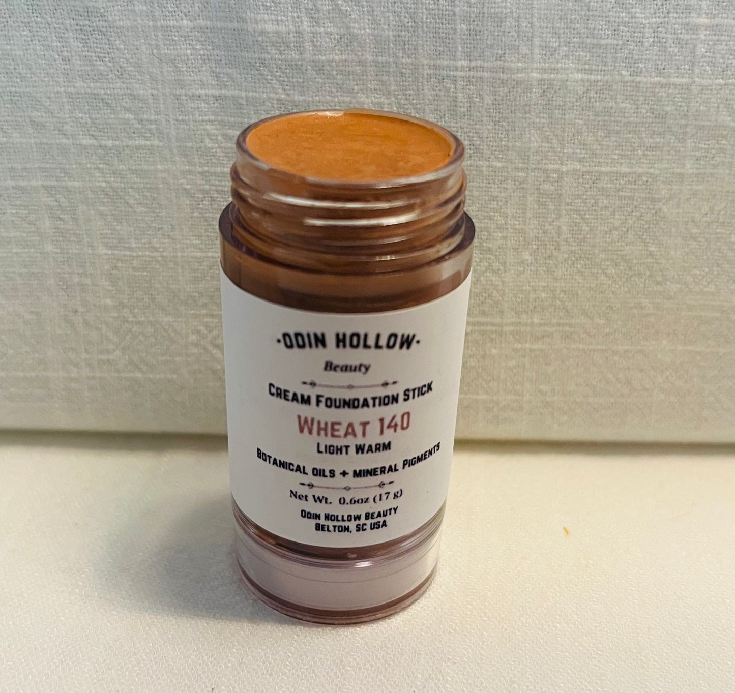 Cream Foundation Stick | Wheat 140 (Medium Warm) | Botanical + Mineral Makeup