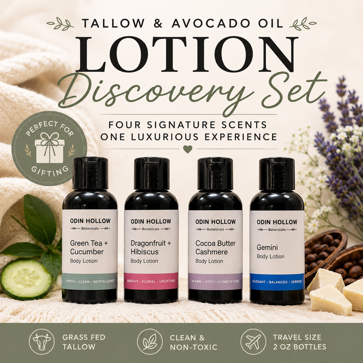 Tallow + Avocado Lotion Signature Scent Collection