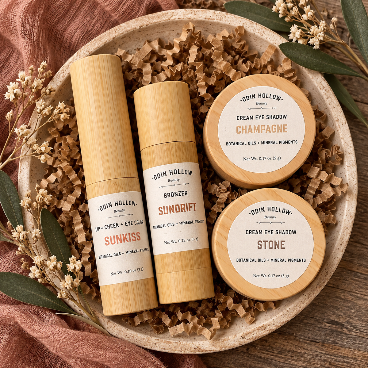 Warm & Sun-Kissed | Natural Cream Makeup Gift Set