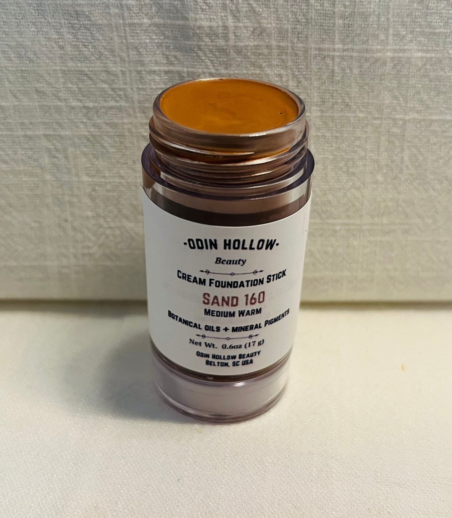 Cream Foundation Stick | Sand 160 (Medium Warm) | Botanical + Mineral Makeup